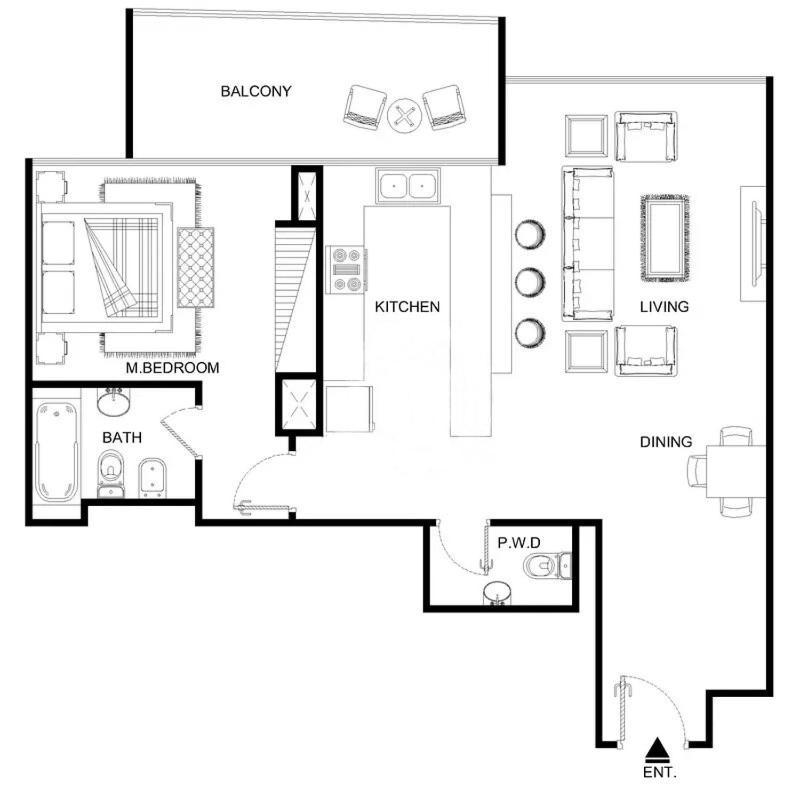 Appartamento Smart 1br In Jewels Tower